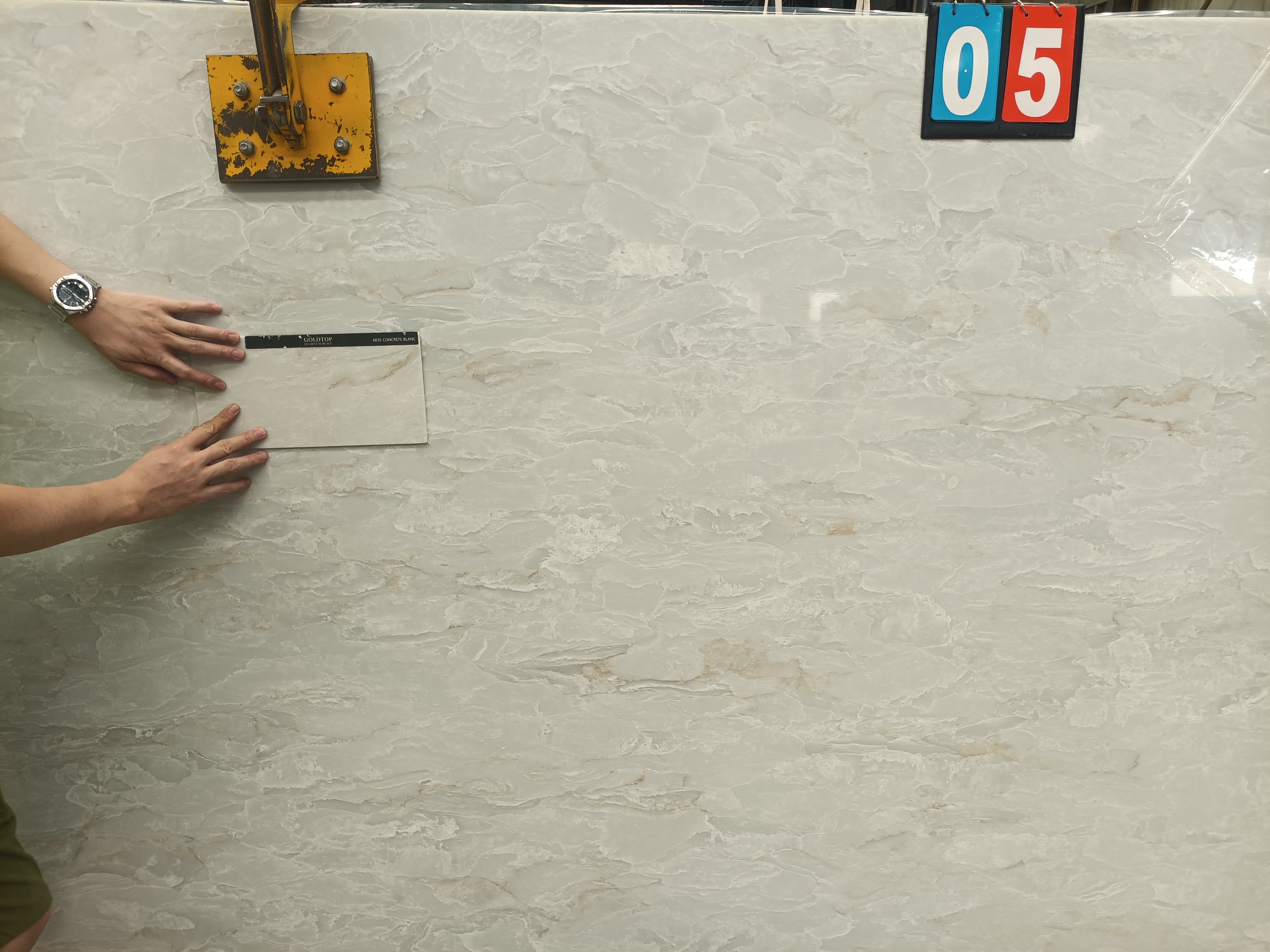 6035 Concrete Blanc Concrete Quartz Slabs