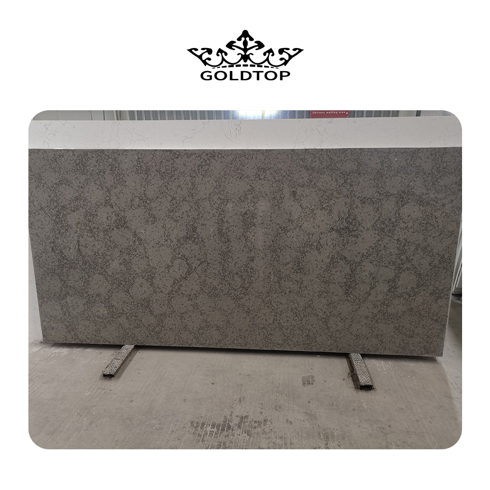 4023 Desert Grey Marble Quartz Slab