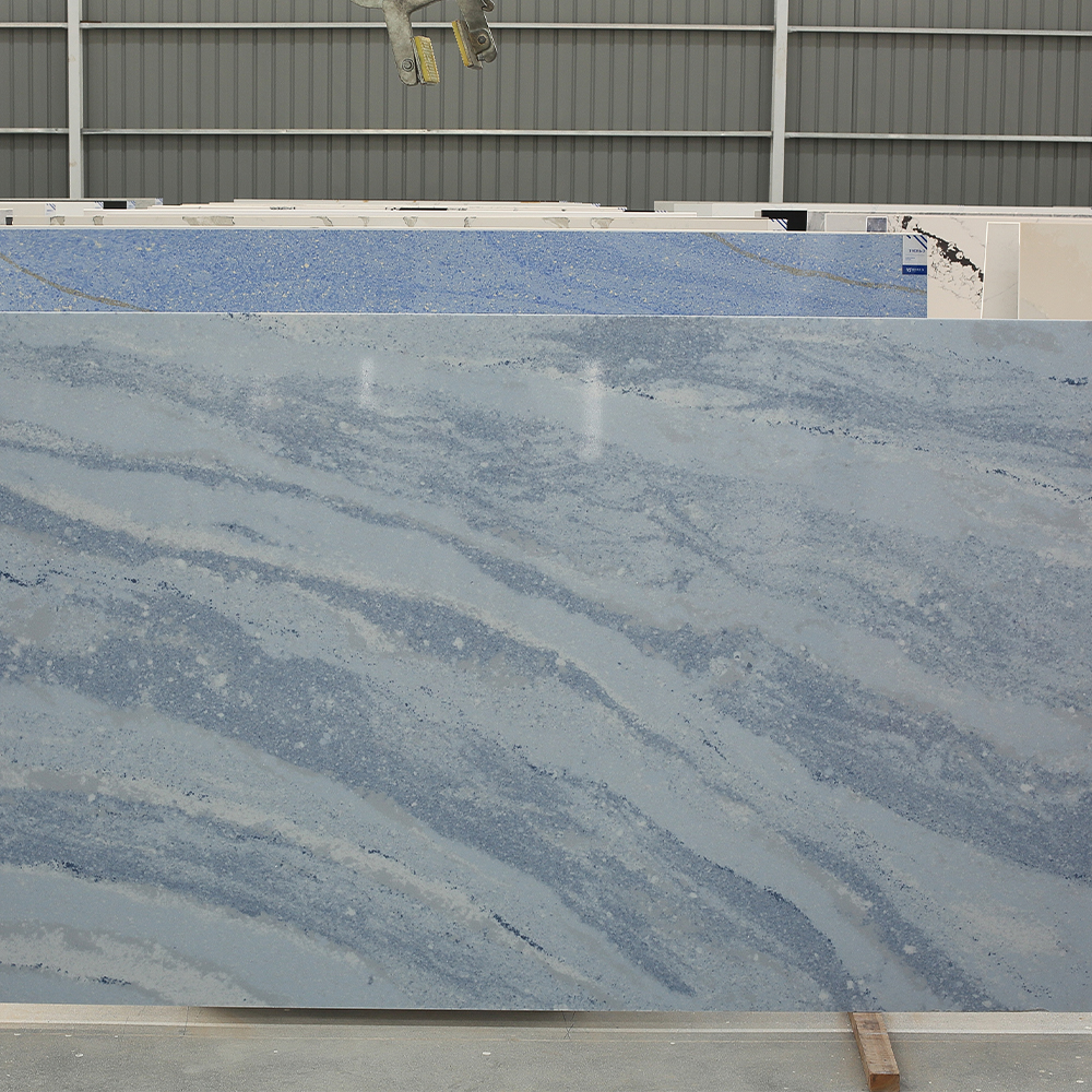 6031 Blue Sky Concrete Quartz Slabs