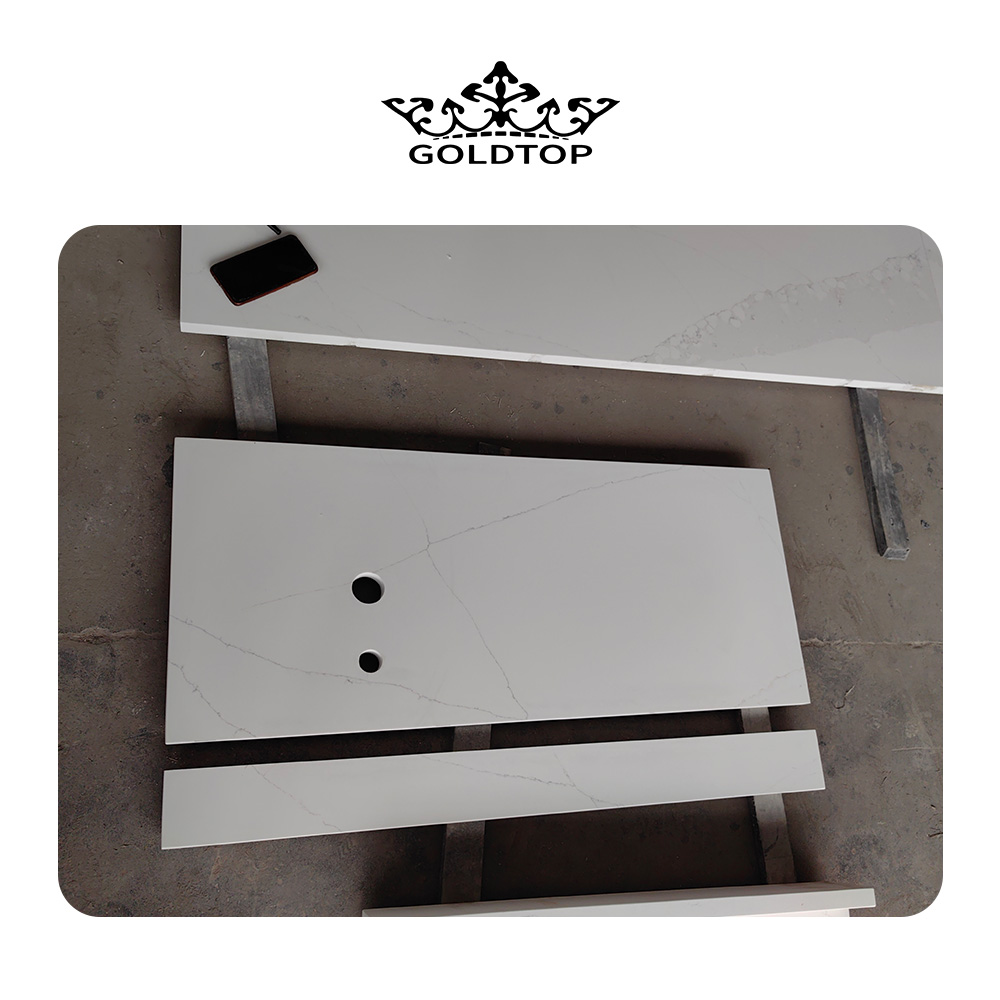 5001 Calacatta Ethereal White Quartz Slabs Countertops