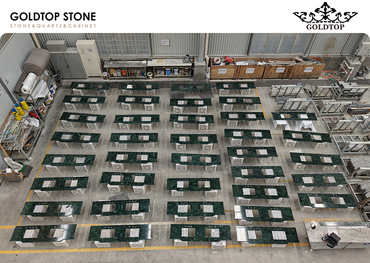 The Venetian&reg; Resort Las Vegas Hotel Project with Green Marble Countertops