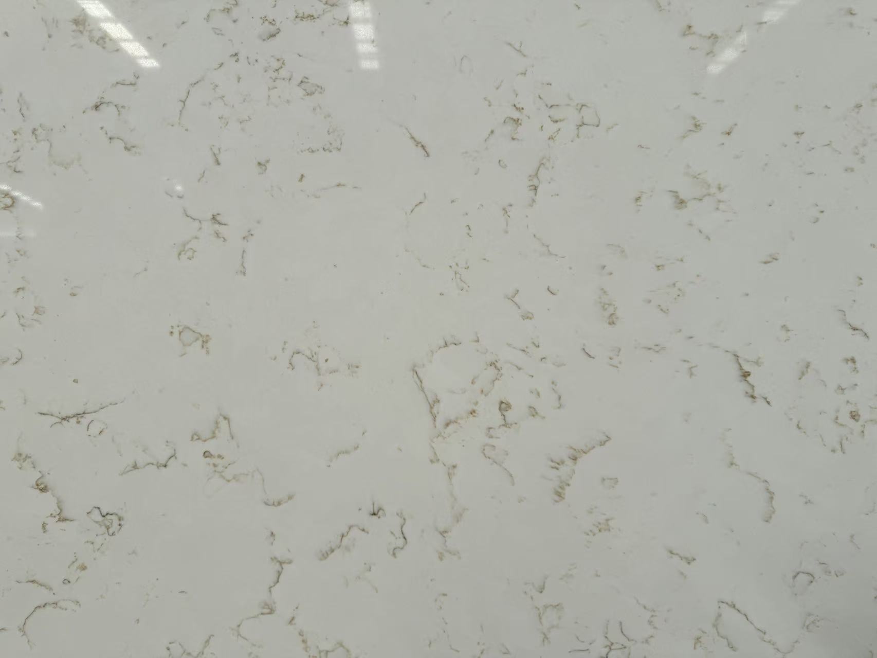 4051 Carrara Gold Marble Quartz Slab