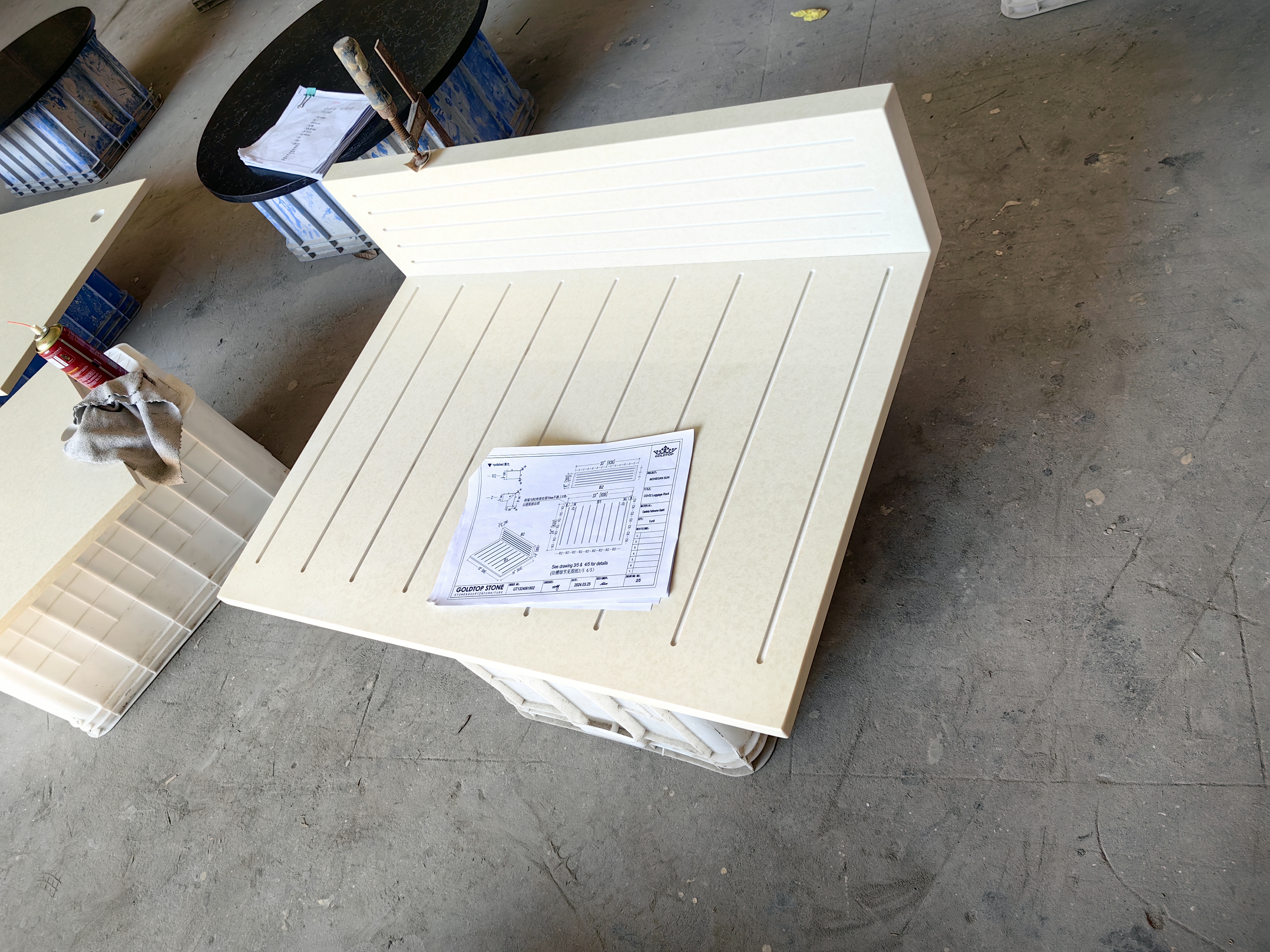 4057 FAIRBOURNE Marble Quartz Slab