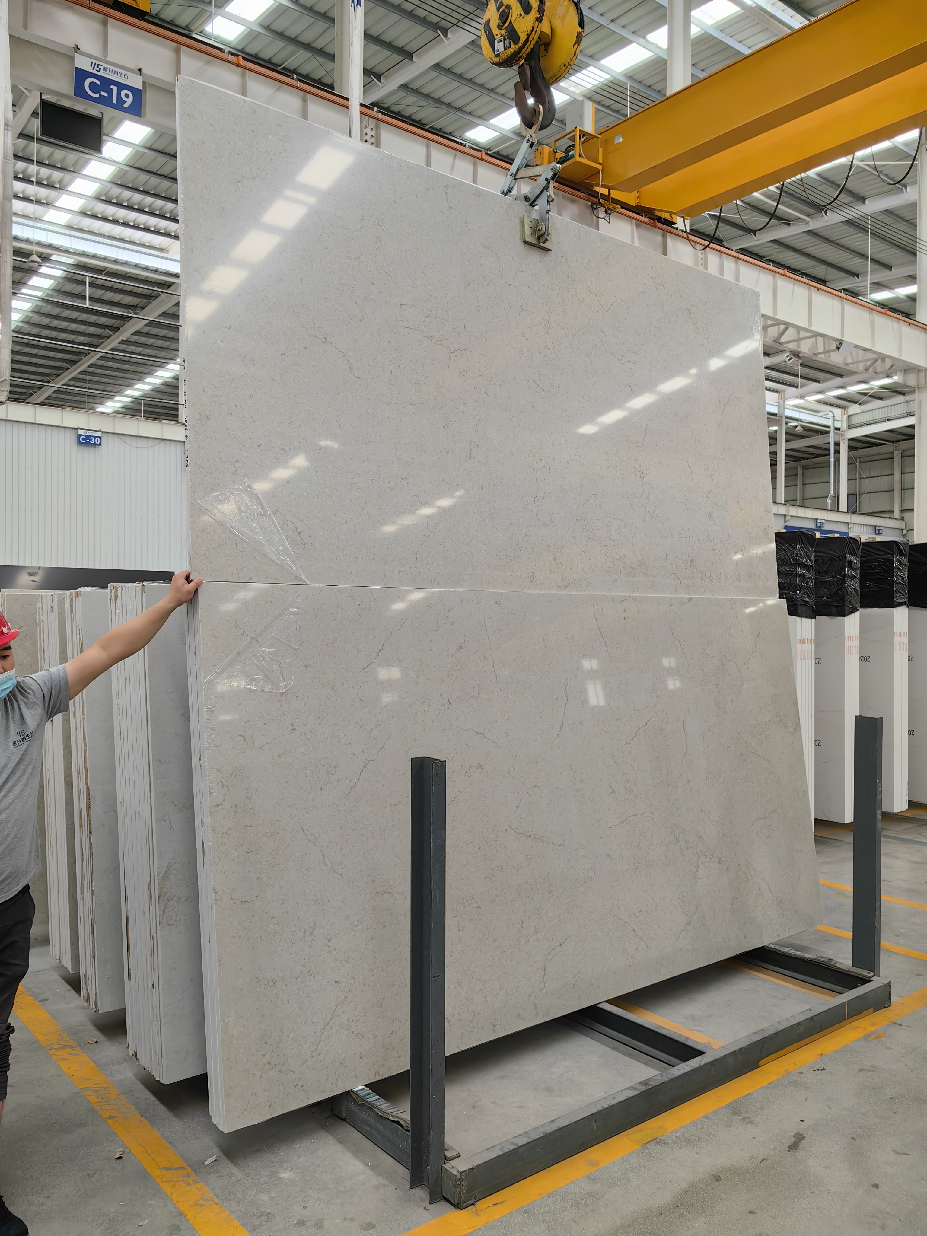 4049 Taj Royale Marble Quartz Slab