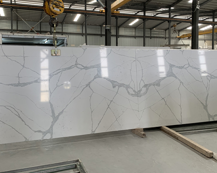 5038 Infiniti White Calacatta Quartz For Kitchen Countertops