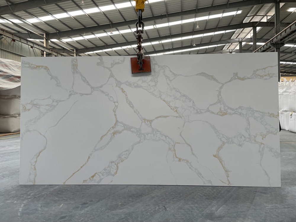 5058 Calacatta Ocean With Quartz Slab Countertops Supplier