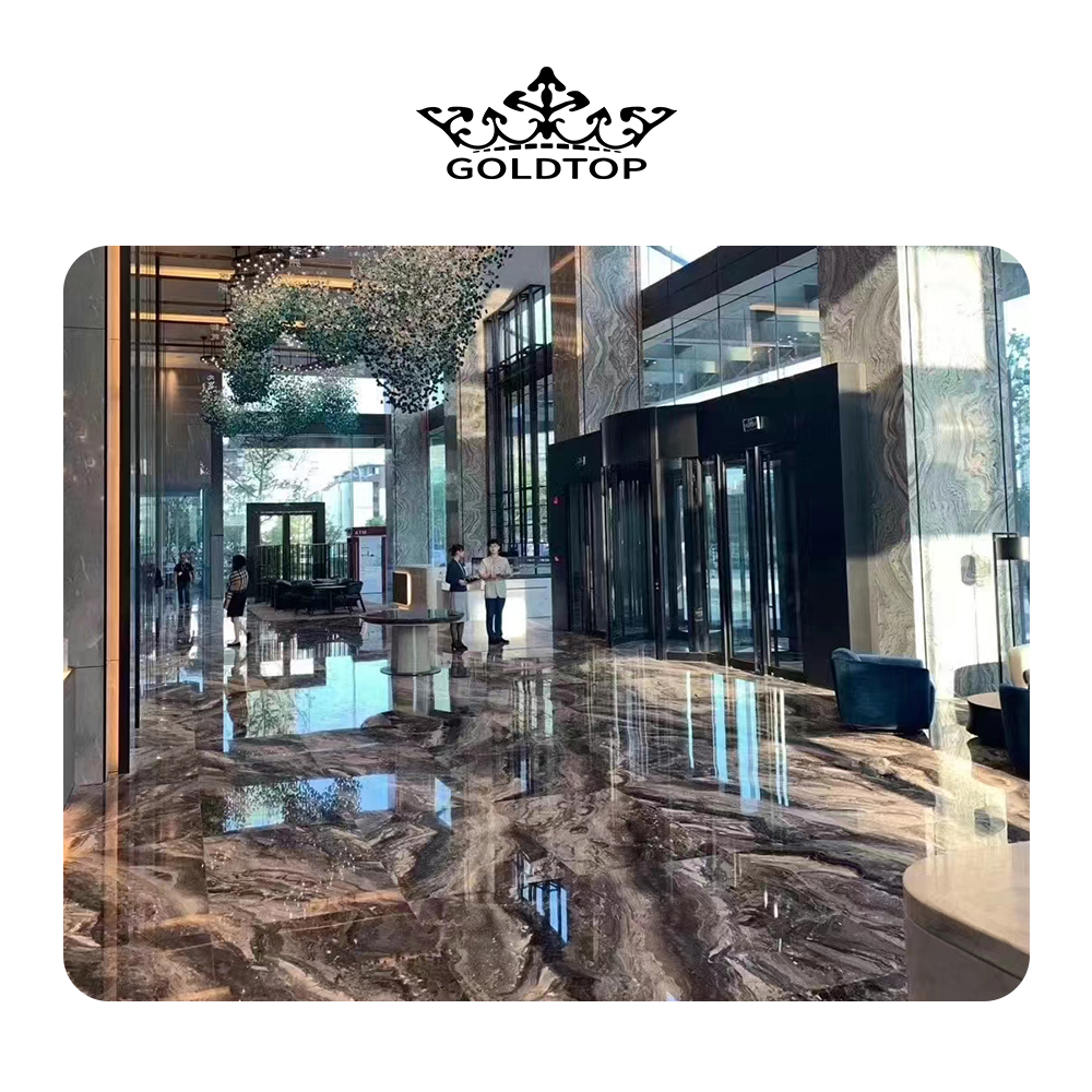 Italy Arabescato Grigio Rosa Marble Black Slabs For Sale