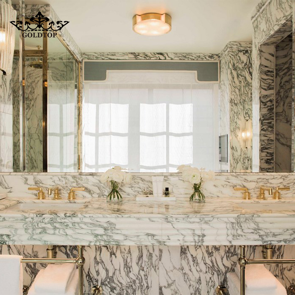 Italy 3/8&rdquo; thick Arabescato Marble Tiles