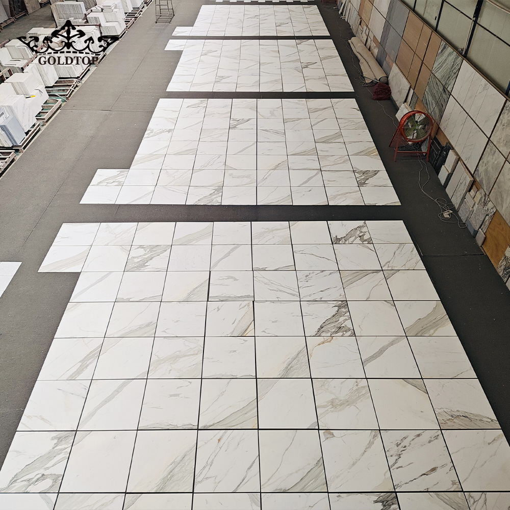 Project Case of Calacatta Gold Marble for Hotel Bathroom