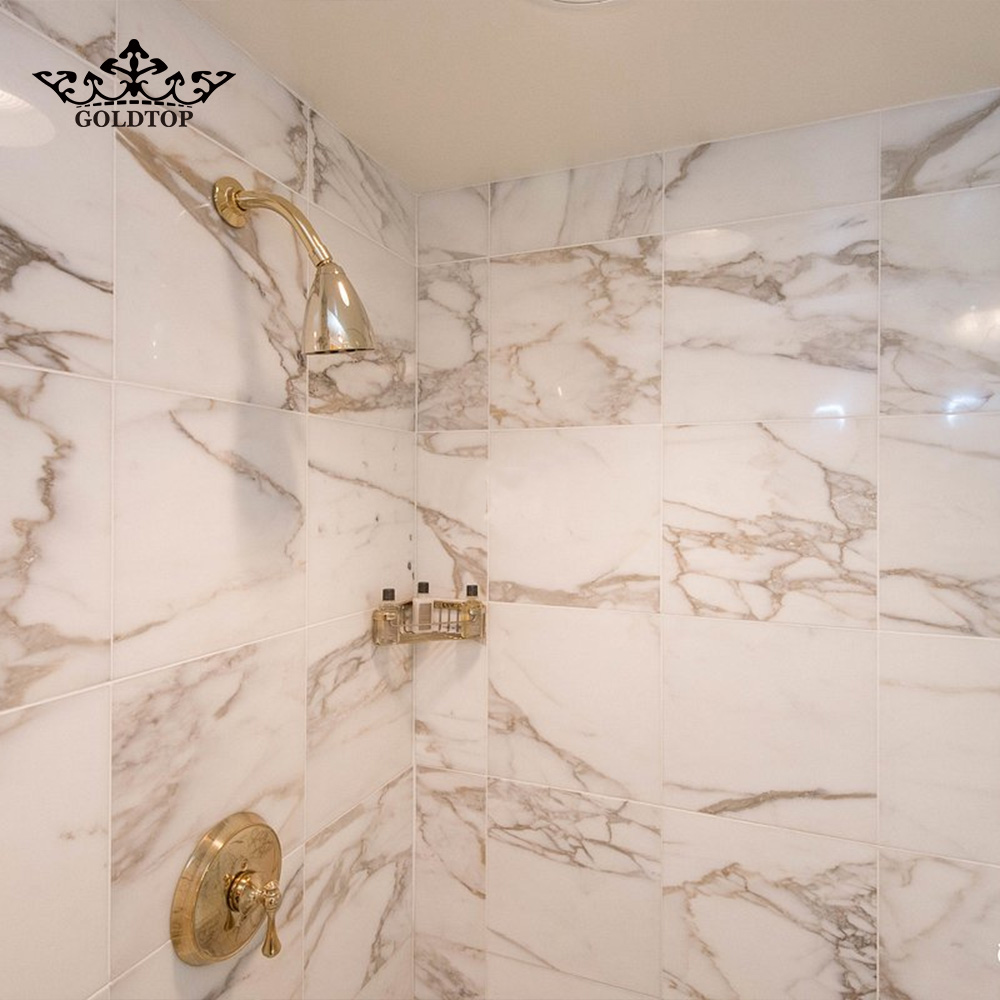 Project Case of Calacatta Gold Marble for Hotel Bathroom