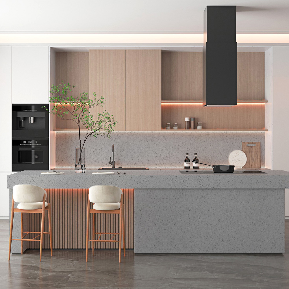 2008 Pure Light Grey Sparkling Quartz Countertop Suppliers