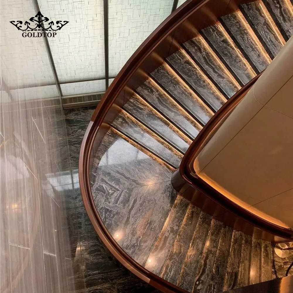 Project Case of Arabescato Grigio Rosa Marble for Hotel Wall & Floor