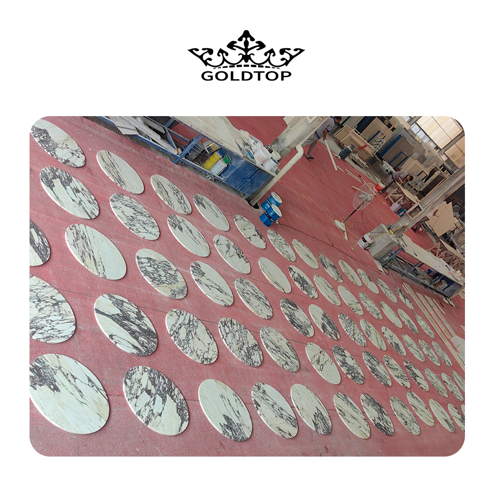 Wholesale Purple Calacatta Viola Marble Table For Apartment Project