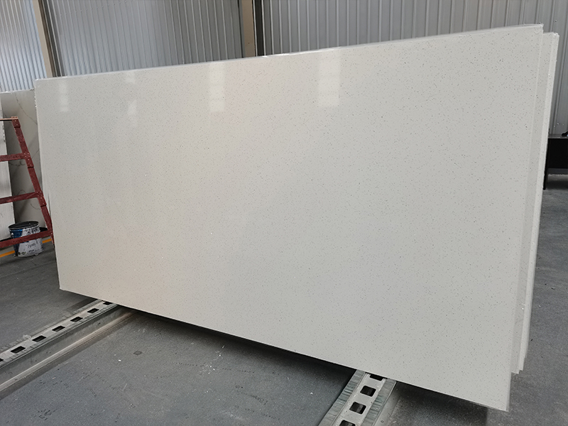 1001 Sparkle White Quartz Slab