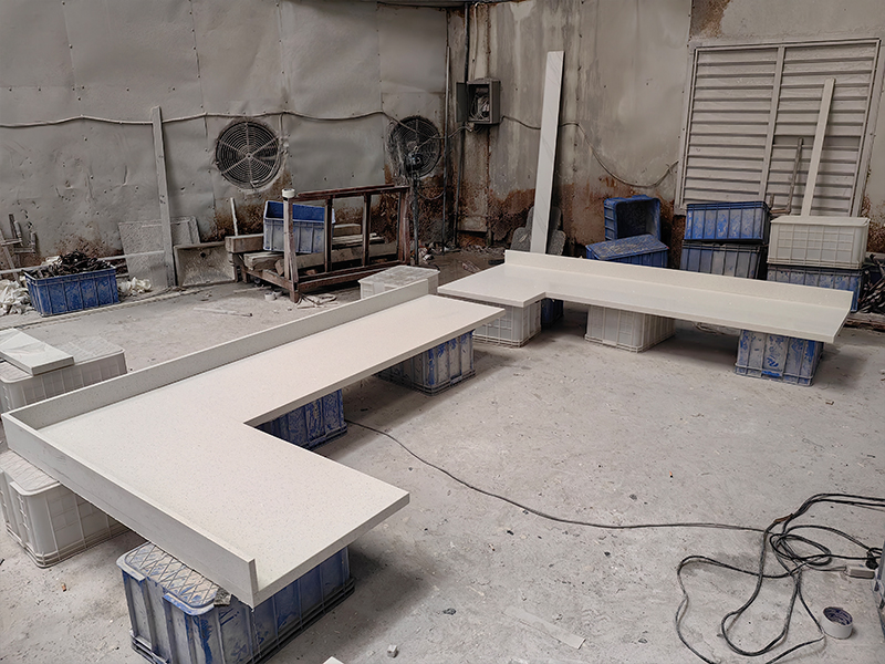 1001 Sparkle White Quartz Countertops