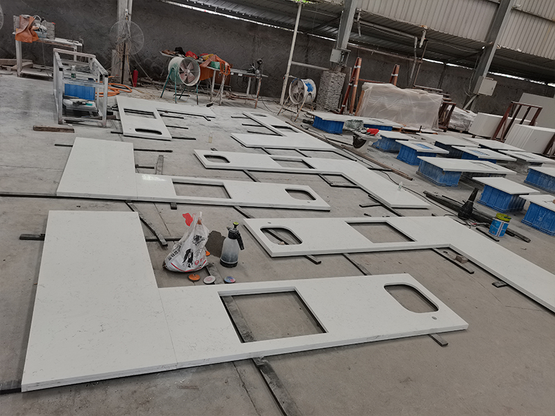 4044 Bianco Carrara Marble Quartz Countertops