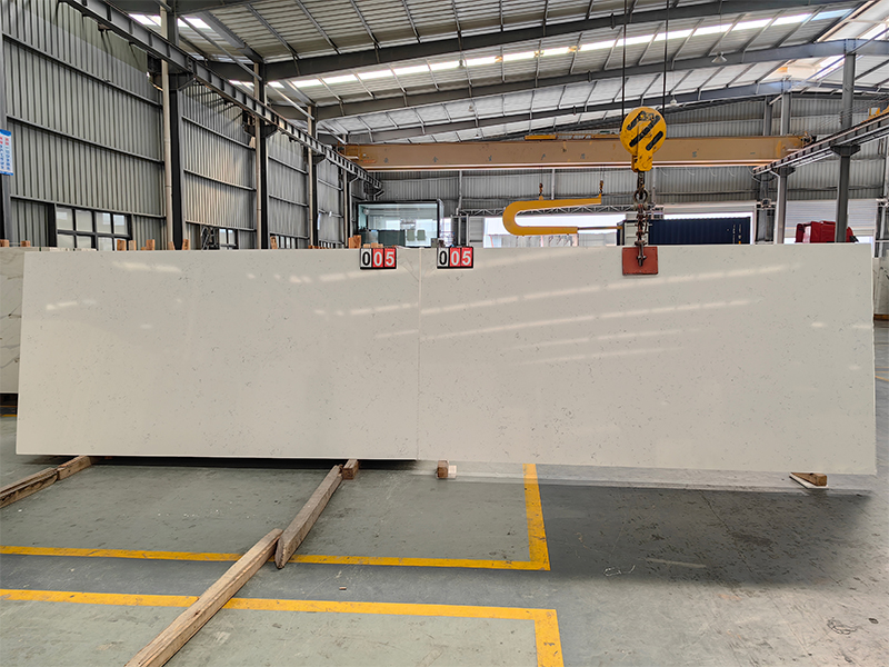 4044 Bianco Carrara Marble Quartz Slab