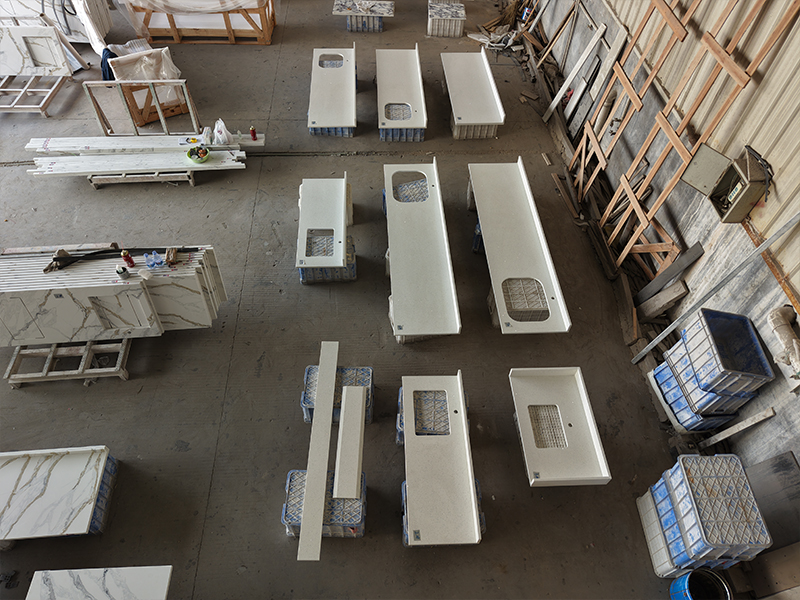 1001 Sparkle White Quartz Countertops