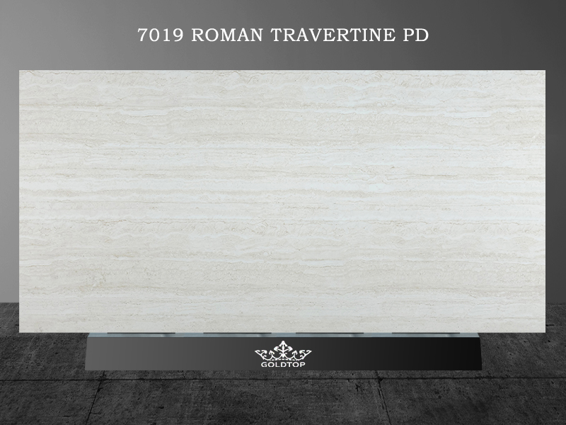7019 Roman Travertine PD Printed Quartz