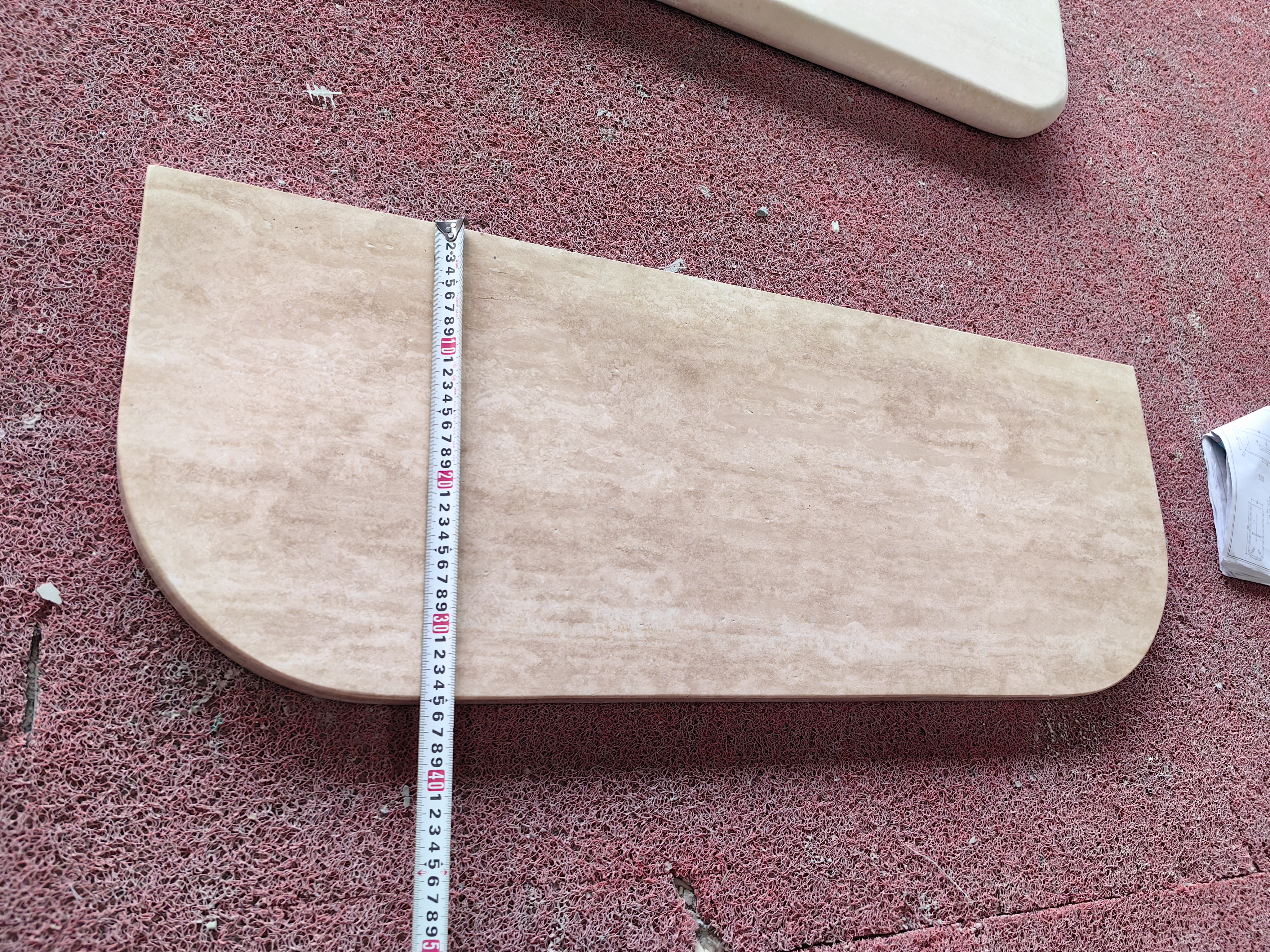 Turkey Roman Travertine Console Table for Luxury Shop (FRED)