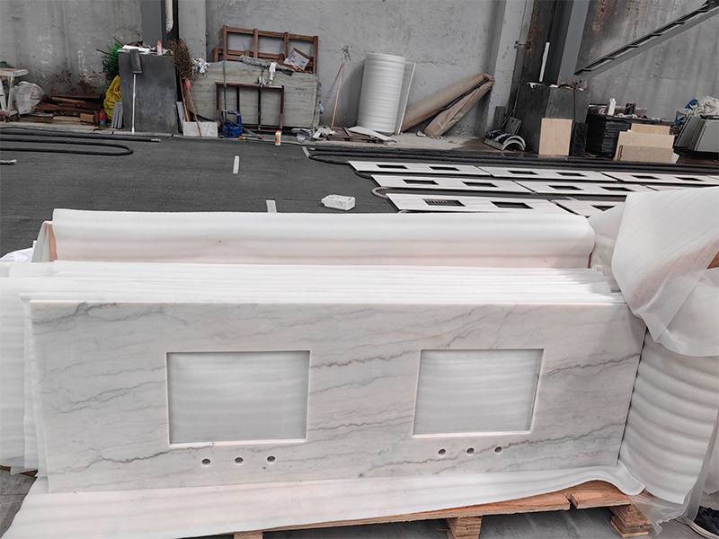 Crystal White Marble Countertops for La Bahia Hotel and Spa