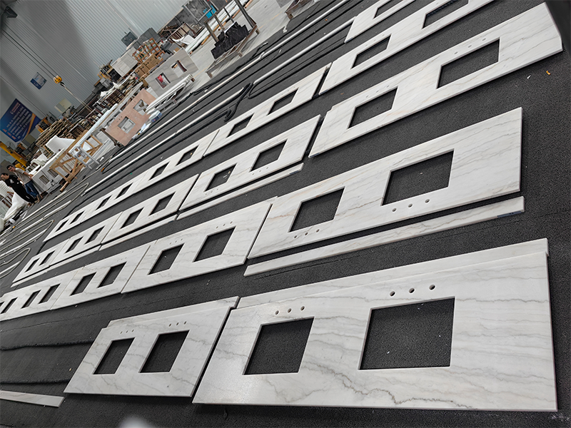 Crystal White Marble Countertops for La Bahia Hotel and Spa