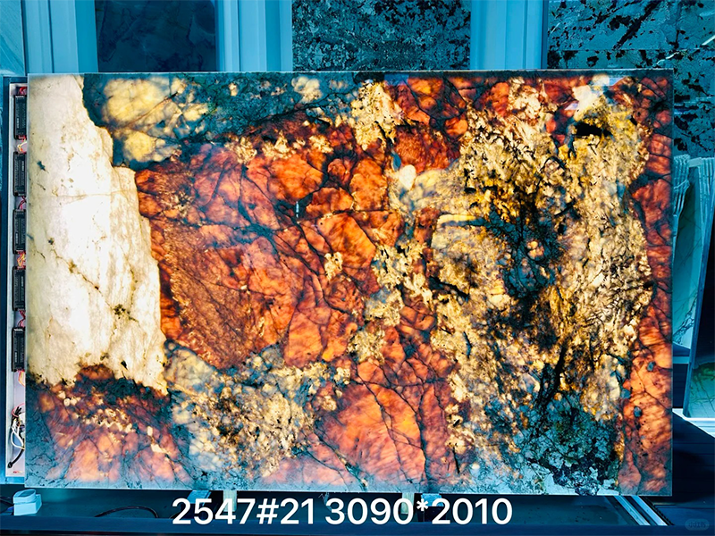 Luxury Stone Pink Pandora Granite Slab For Furniture/ Feature Wall/ Countertops