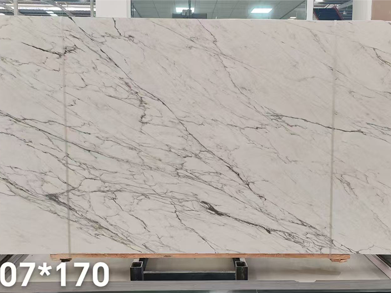Myanmar White Calacatta Vagli Marble Slab For Wall Tiles/ Flooring/ Vanity Tops