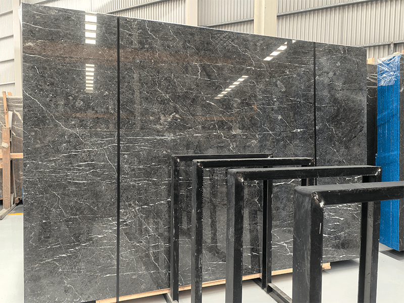 Cambodia Star Gray Marble Slab & Tiles For Stair/ Flooring