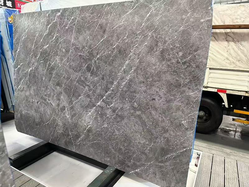 Cambodia Star Gray Marble Slab & Tiles For Stair/ Flooring