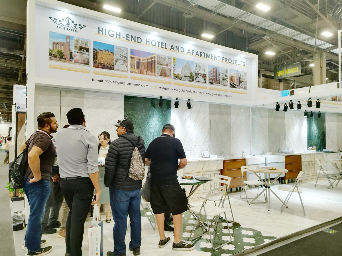 Goldtop Stone successfully kicked off the first day at Coverings 2026