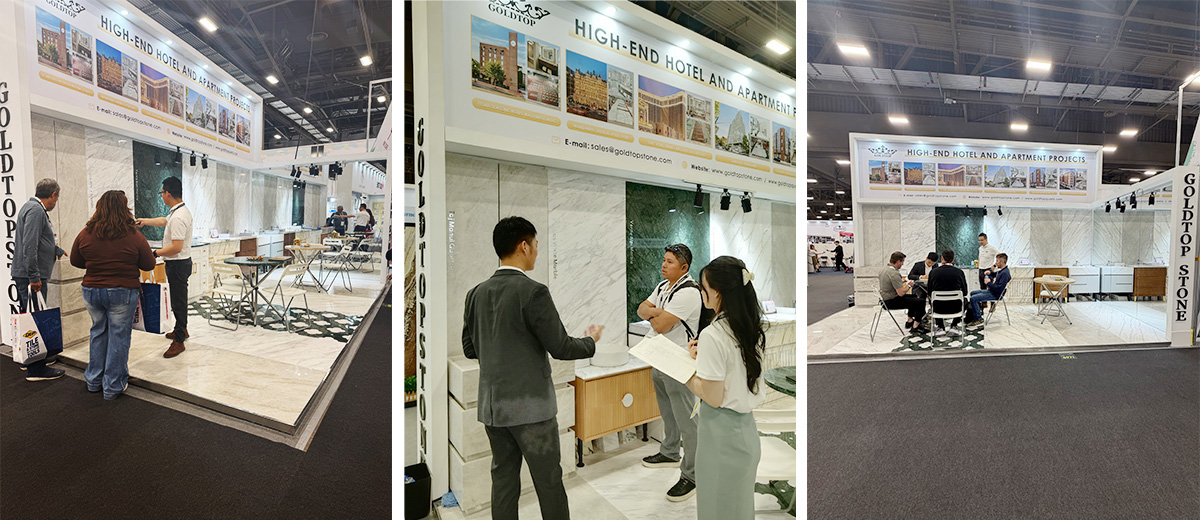 Goldtop Stone successfully kicked off the first day at Coverings 2026