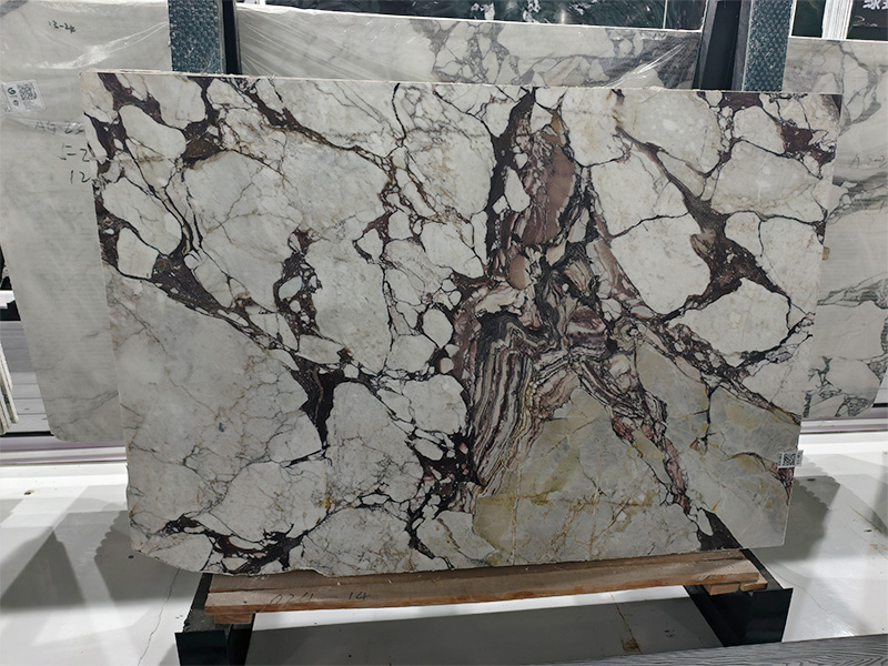 Pakistan Calacatta Viola Marble Slab For Feature Wall/ Countertop/ Table Tops