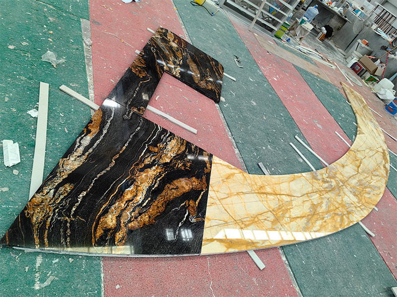 Brazil Cosmic Black Granite Slab for Worktops