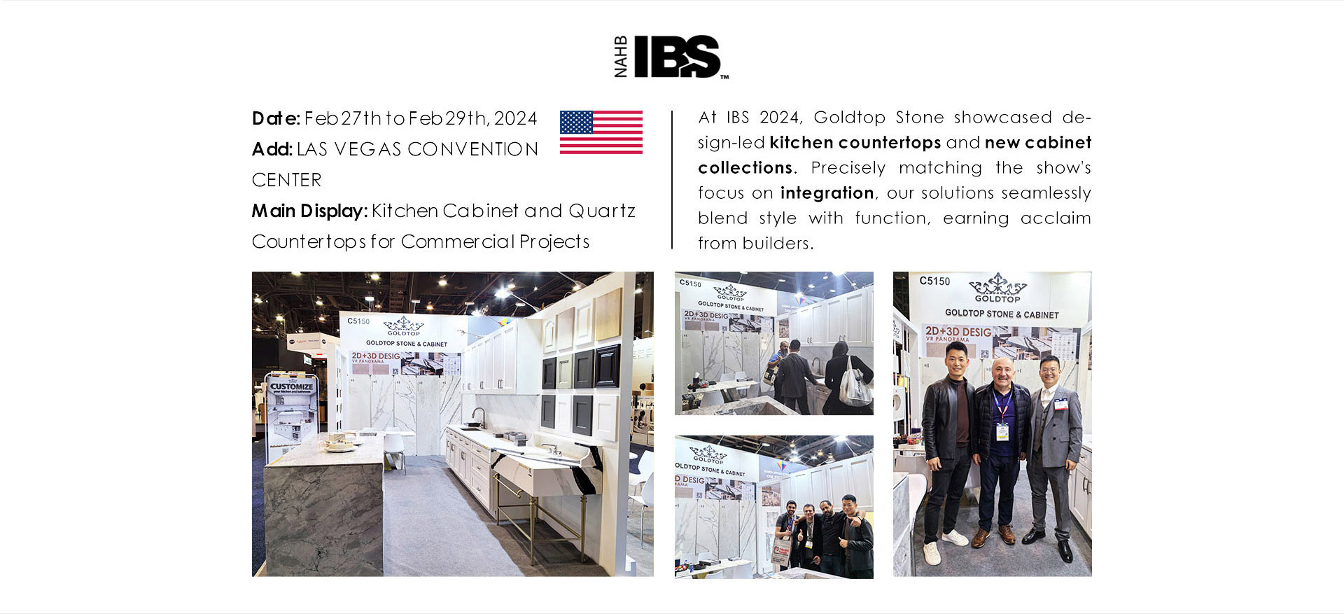 2024 IBS exhibition goldtop stone