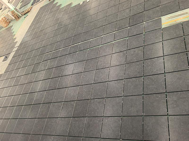 America Virginia Mist Black Granite Tile With Leathered / Matt / Polished Finish