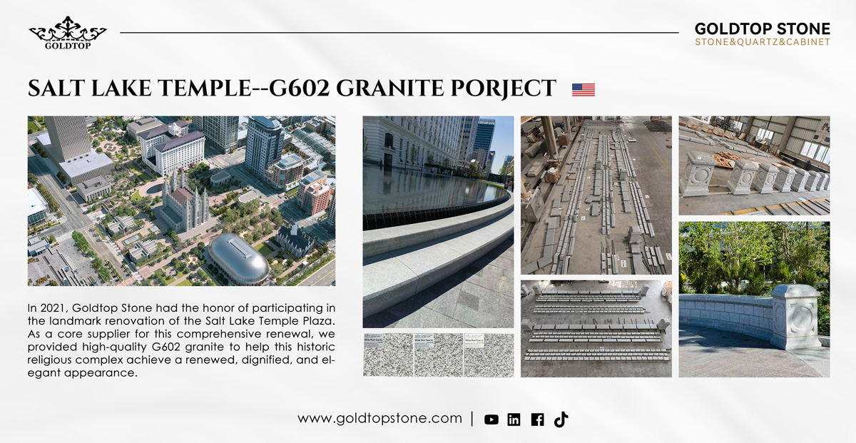 SALT LAKE TEMPLE G602 Granite Paving Project