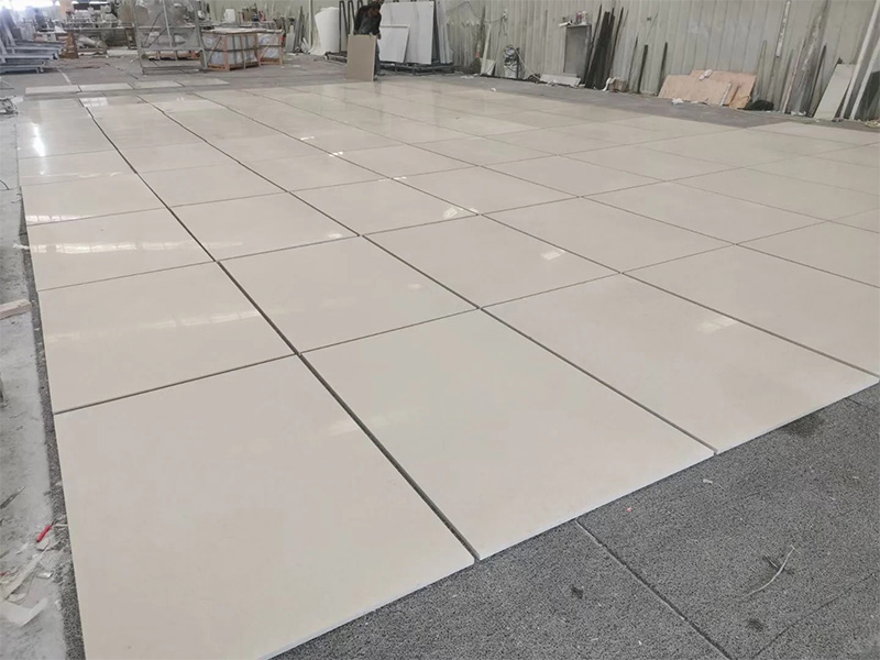 Manufactured Polished Hugo Limestone Slab & Tiles For Flooring