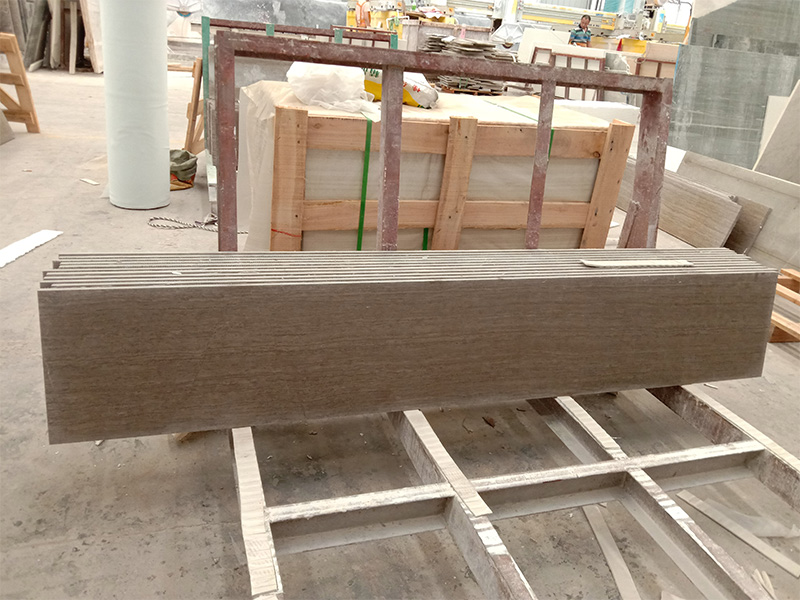 Coffee Wood Marble Slabs & Tiles For Coffee Table Tops / Staircase / Wall