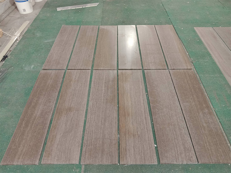 Coffee Wood Marble Slabs & Tiles For Coffee Table Tops / Staircase / Wall