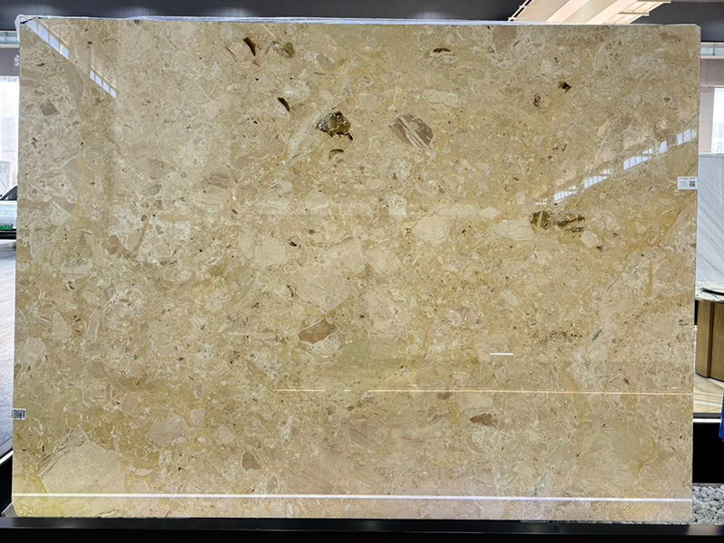 Beige Alma Marble Slabs & Tiles For Flooring / Wall / Staircase / Countertops