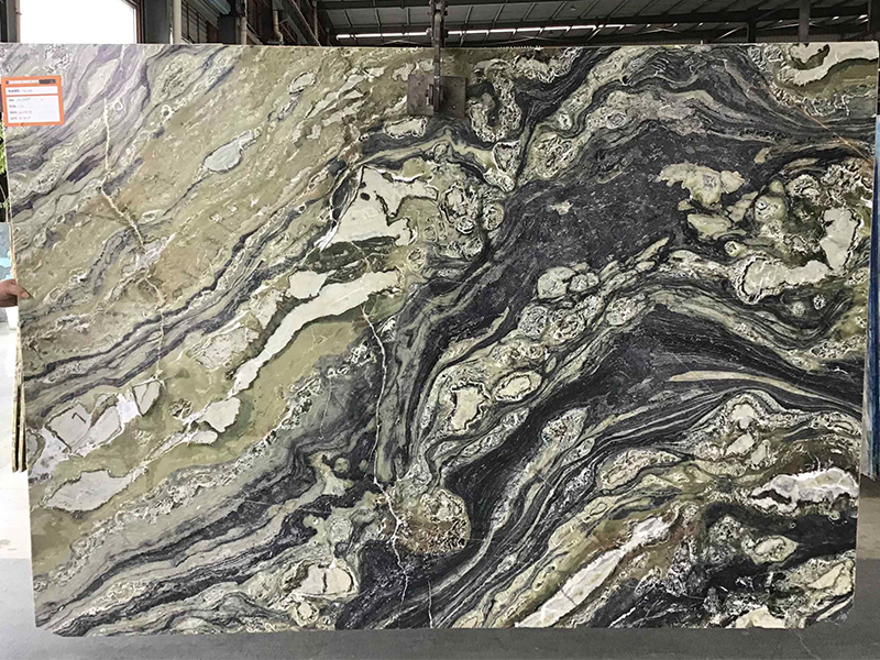 Twilight Green Quartzite Slabs For Countertop / Worktop / Feature Wall / Table Tops