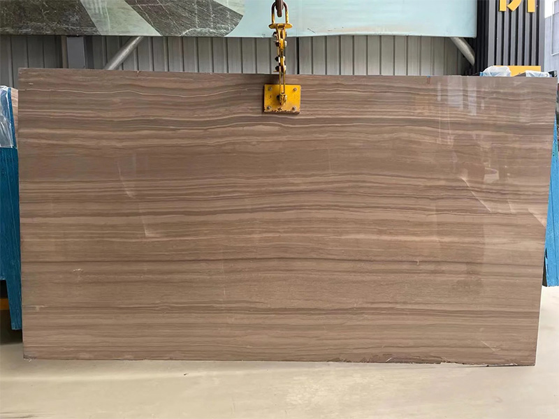 Coffee Wood Marble Slabs & Tiles For Coffee Table Tops / Staircase / Wall