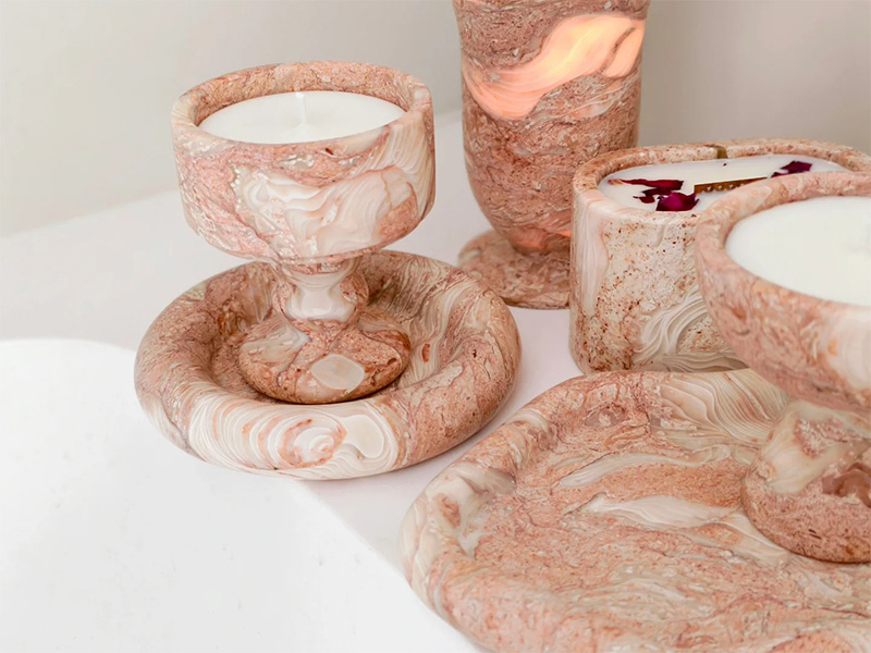 Pink Orient Fossil Limestone Slabs & Tiles For Countertop/ Flooring / Vanity Tops