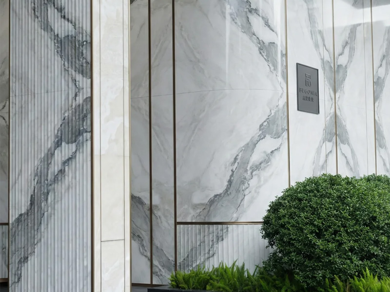 fendi white marble wall