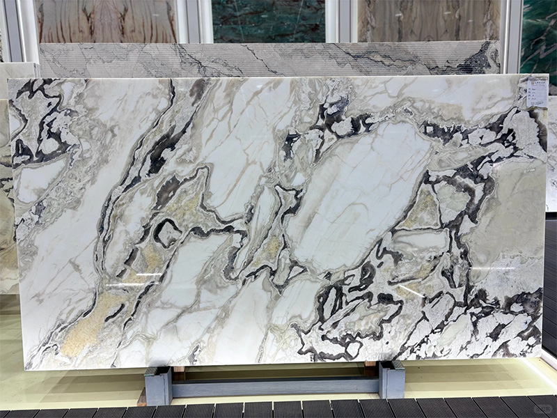 Italy Fendi White Marble Slab for Countertop / Dining Table / Feature Wall