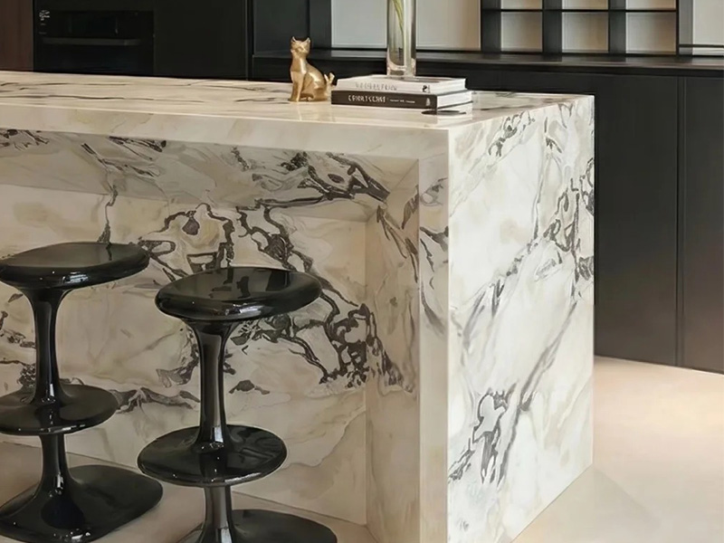Customized Fendi White Picasso Marble Countertops for Villa / Apartment / Hotel / Residential Project
