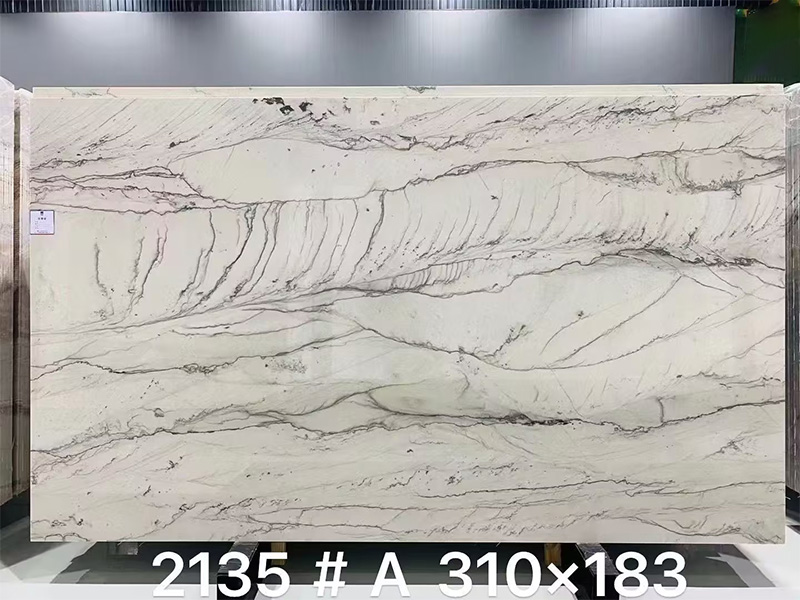 Brazil White Quartzite Mont Lucia Quartzite Slab For Kitchen Countertop