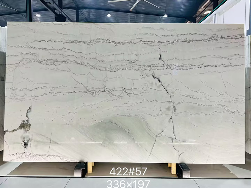 Brazil White Quartzite Mont Lucia Quartzite Slab For Kitchen Countertop