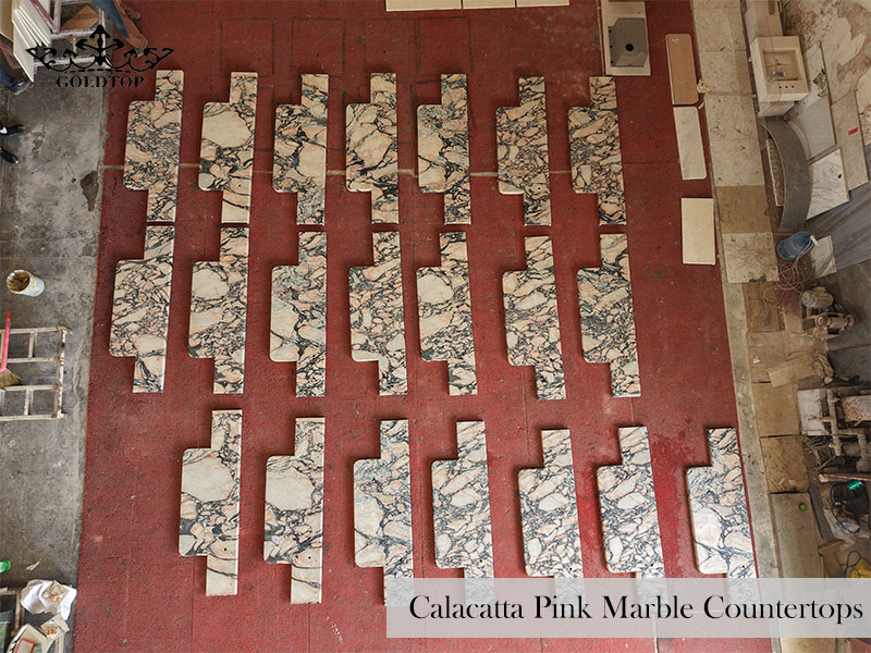 Calacatta Pink Marble contertops